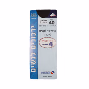 גרבי ירך 40 דנייר נשים לייקרה  4 במארז - לבן