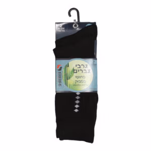 גרבי גבר במבוק מדוגם יהלומים