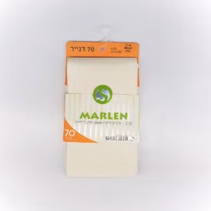 גרביון ילדות 70 דנייר אטום מרלן - קרם, 9-11