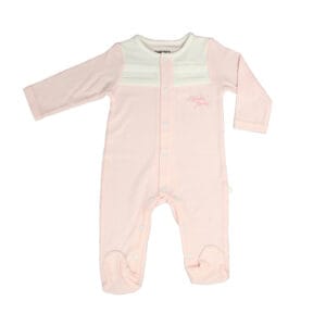 אוברול BABY אינטרלוק מעבר/קיץ ורוד - 3-6