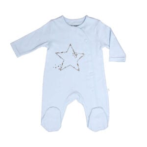 אוברול BABY אינטרלוק מעבר/קיץ כוכב תכלת - 6-9