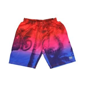 בגד ים ילד קצר אופנוע אדום - 14