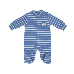 אוברול BABY פליז חורף במגוון צבעים - 9-12, כחול-גינס