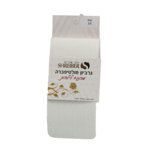 גרביון מולטיפיברה מדוגם במחיר חיסול - 11-13, שחור