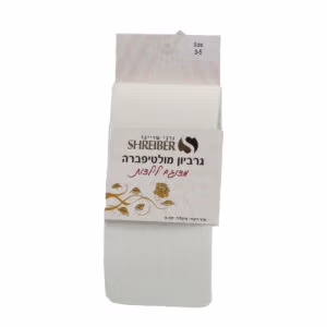 גרביון מולטיפיברה מדוגם במחיר חיסול - 11-13, שחור