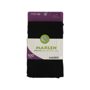 גרביון 100 דנייר מרלן לנשים - L-XL, שחור