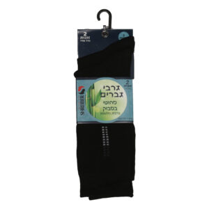 גרבי גבר במבוק מדוגם מרובעים - 41-46