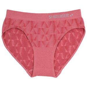 תחתון נשים בקיני ללא תפר סנטוני בדוגמא משולשים - L-XL, ורוד-עתיק