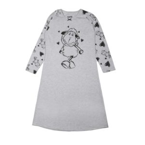 כותנת ילדות ונערות קיץ כותנה שרוול ארוך - 6