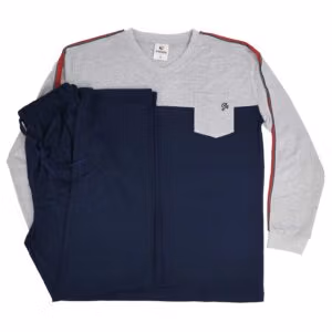 פיג'מה גבר שרוול ארוך קיץ - XL