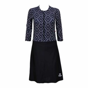 בגד ים נשים צנוע טוניקה עם מכנס טייץ מחובר שחור לבן - 38