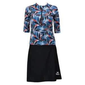 בגד ים נשים צנוע 2 חלקים ערבה כתומה - 40