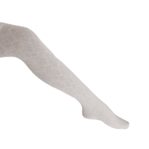 גרביון מיקרופיברה ילדות מדוגם קרם - 17-19