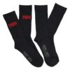 ⁦מארז 6 גרבי ספורט LEVI'S שחור⁩ – תמונה ⁦2⁩