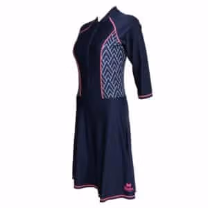 בגד ים נשים צנוע טוניקה בסיס כחול כהה - 40