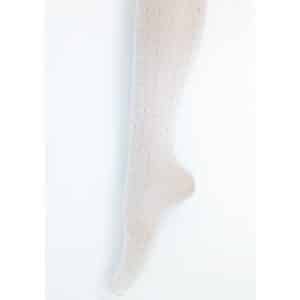 גרביון מחורר  לילדות בצבעים לבן/קרם - 1-2, לבן