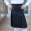 ⁦חצאית תלבושת לבית ספר כפלים שטוח לורן⁩ – תמונה ⁦2⁩