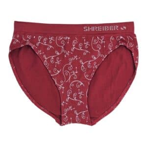 תחתון נשים בקיני ללא תפר סנטוני דפוס - XXL, בורדו