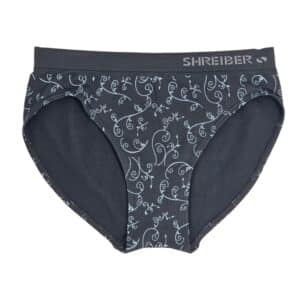 תחתון נשים בקיני ללא תפר סנטוני דפוס - L-XL, אפור-כהה