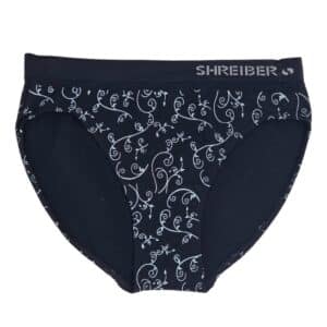 תחתון נשים בקיני ללא תפר סנטוני דפוס - L-XL, שחור
