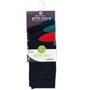 גרבי ילדים שלשיות צבעוני