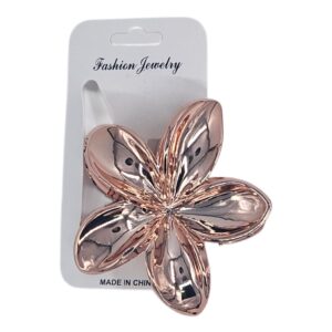 קליפס פרח גדול 7 ס'מ צבעוני אולטרה - רוזגולד-אולטרה