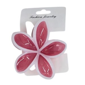 קליפס פרח גדול 7 ס'מ במגוון צבעים