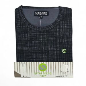 פיג’מה גבר שרוול ארוך טריקו