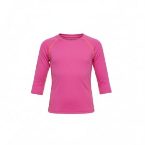 חולצת נשים מנדפת דריי פיט שרוול 3/4  - ורוד, M