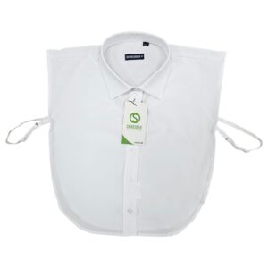 ליבית צווארון מכופתר לבן