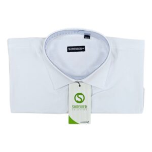 ליבית צווארון מכופתר לבן