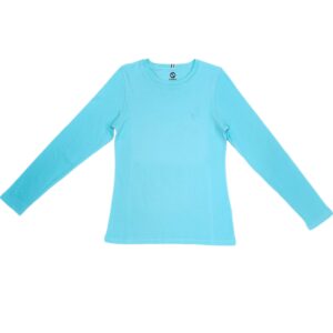 חולצת טישרט כותנה נערות/ נשים ירוק סלדין - M